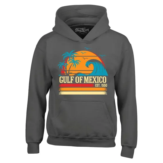 Gulf of Mexico Est. 1550 Hoodie Retro Beach Vintage Sweatshirt