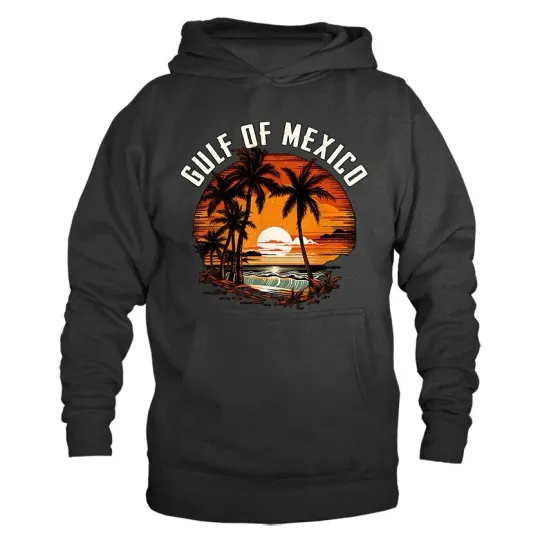 Gulf of Mexico Golfo de mexico Est 1550 Retro Vintage Beach Hoodie