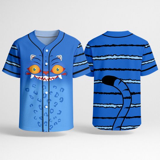 Derpy Tiger Baseball Jersey, Funny Kpop Jersey Shirt, Demon Hunter Tiger Graphic Tee, Huntrix Kpop Shirt Gift