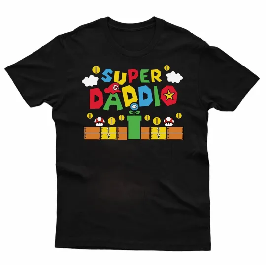 Super Daddio Gaming Dad T-Shirt - Father's Day Gift