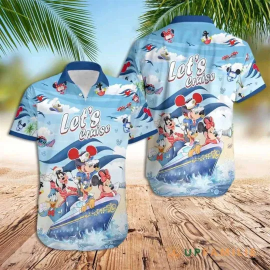 Discover Disney Hawaiian Shirt Summer Beach Mickey Cruise Disney Aloha Shirt