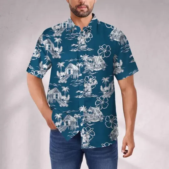 Discover Disney Lilo And Stitch Stitch Island Funny Summer Beach Hawaiian Shirt