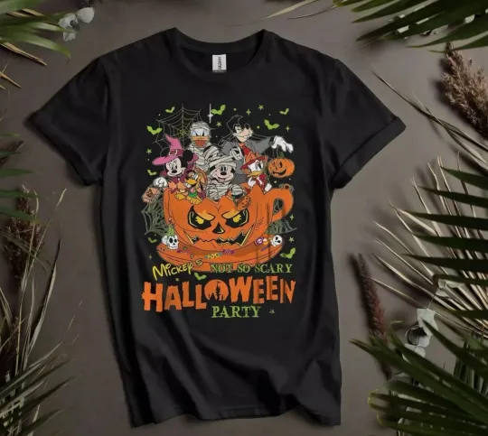 Discover Disney Mickey's Not So Scary Halloween T-Shirt Men Women Unisex