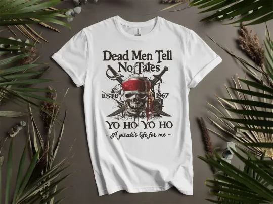 Discover Vintage Disney Dead Men Tell No T-shirt Unisex Men Women