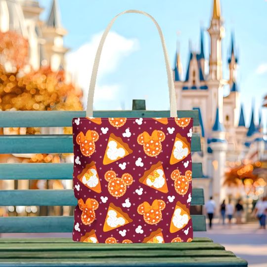Discover Mickey Pumpkin Pie Tote Bag, Disney Tote Bag Gift