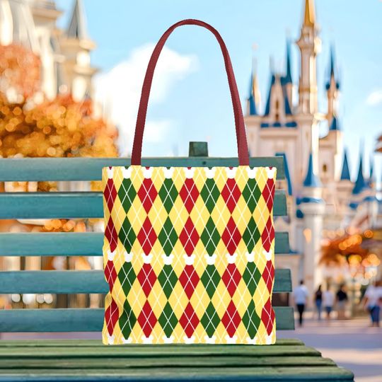 Christmas Mickey Tote Bag, Disney Tote Bag Gift