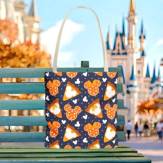 Mickey Pumpkin Pie Tote Bag, Disney Tote Bag Gift