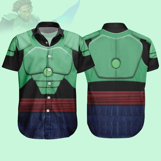 Halloween Wasabi Cosplay Shirt, Disney Big Hero 6 Button Shirt Shirt, Run Disney Costume, Adult Disney Costume, Big Hero Baymax Men Shirt