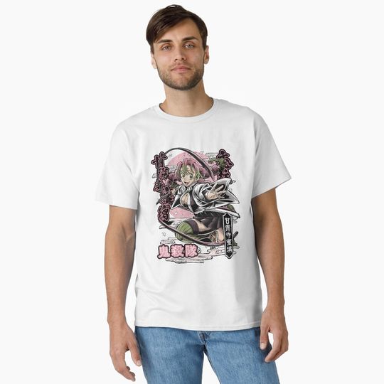 Mitsuri Kanroji demon Love Hashira Fan Art Anime Design Classic T-Shirt
