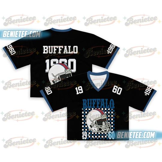 Buffalo Game Day Croptop Mesh Football, Bills Game Day Croptop Mesh Football