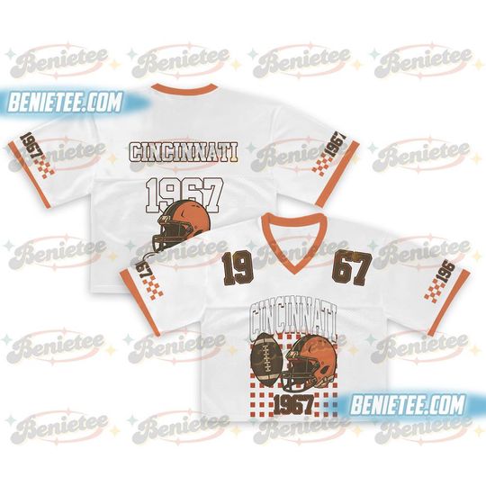 Discover Cincinnati Croptop Mesh Football, 90s Cincinnati Game Day Croptop Mesh Football
