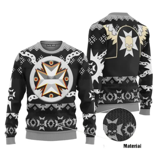 Discover Warham Black Templars Iconic Sweater Ugly, Christmas Ugly Sweatshirt Gift