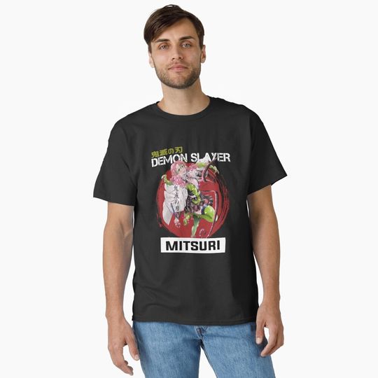 Mitsuri Kanroji - demon Classic T-Shirt, Fan Art Anime Design Classic T-Shirt
