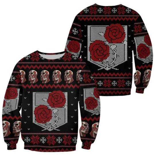Discover Titan Garrison Custom Fandom Ugly Christmas Sweater Ugly halloween Sweatshirt