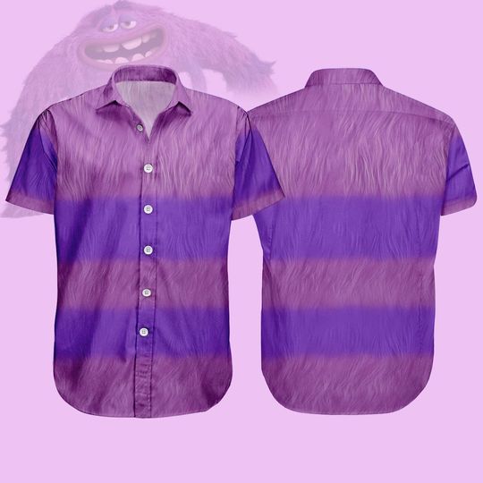 Discover Halloween Art Monsters University Button Shirt, Monsters Inc Costume, Mike And Sulley, Disney Monsters Cosplay Shirt For Him