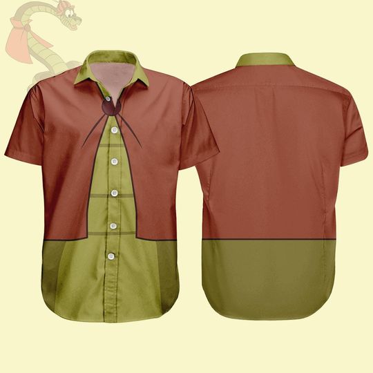 Discover Halloween Sir Hiss Costume Shirt, Robin Hood Button Shirt, Disney Cosplay Outfit, Disney Robin Hood Shirt, Disneyland Halloween
