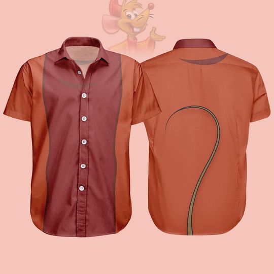 Discover Jag Mouse Cosplay Costume Button Shirt, Cinde Costume Man Shirt, Jag And Gus Halloween Costume, Gift For Him