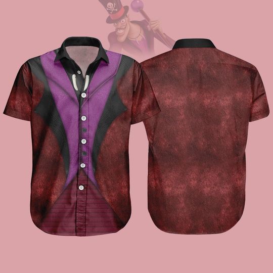 Discover Halloween Dr Facilier Costume Shirt, Princess And Frog Button Shirt, Disney Princess Costume, Disney Villains Costume, Dr Facilier Shir