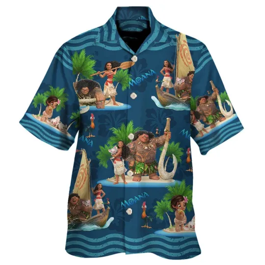 Discover Moana And Maui Disney Hawaiian Shirt Disneyland Trip Hawaiian Shirt Disney Vacat