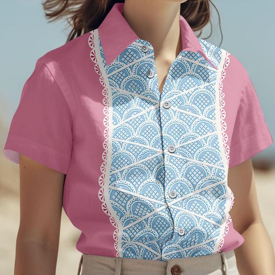 Halloween Bo Peep Costume Cosplay Shirt, Toy Story Spooky Button Shirt, Cartoon Movie Women Shirt, Halloween Party