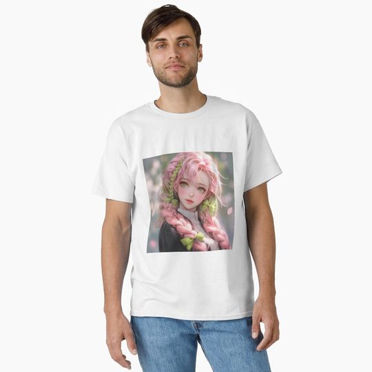 Mitsuri DS Cute Anime Girl Classic T-Shirt, Fan Art Anime Design Classic T-Shirt