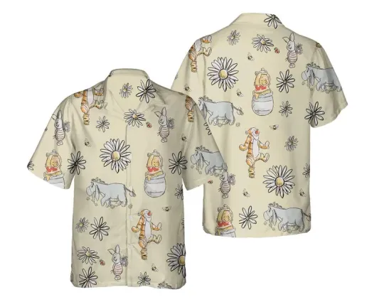 Discover Disney Winnie The Pooh And Friends Daisy Family Summer Beach Trip Hawaiian Shirt
