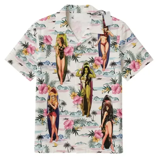 Discover Disney Marvel Swimsuit Aloha Hawaiian Shirt