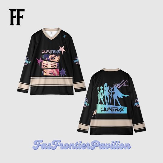 Custom Demon Hunters Hockey Jersey, Huntrix T Shirt, Huntrix Girls T Shirt, Mira Rumi Joey Shirt, Gift For Kpop Fan, Kpop Movie
