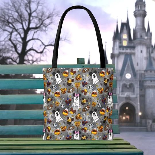 Discover Halloween Mickey Ghosts Tote Bag, Disney Tote Bag Gift