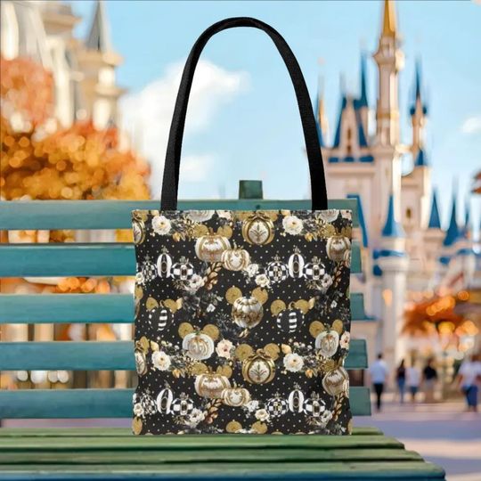 Discover Halloween Mickey Pumpkins Tote Bag, Disney Tote Bag Gift