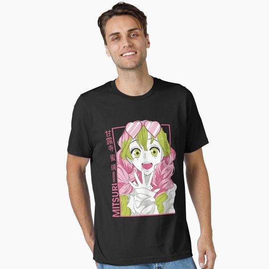 Love Hashira  Mitsuri Kanroji Essential T-Shirt, Fan Art Anime Design Classic T-Shirt