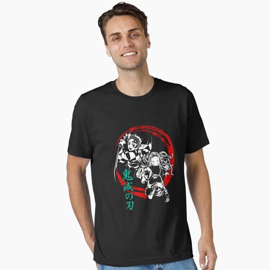 Discover tanjiror × neko  Essential T-Shirt, Fan Art Anime Design Classic T-Shirt