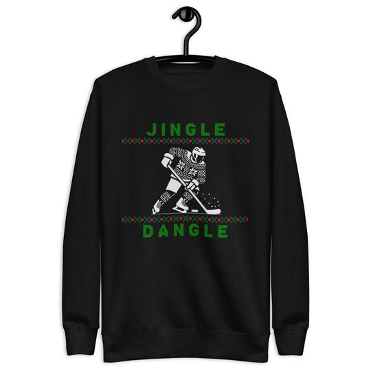 Discover Jingle Dangle Hockey Ugly Sweater - Festive Christmas Ice Hockey Sweatshirt