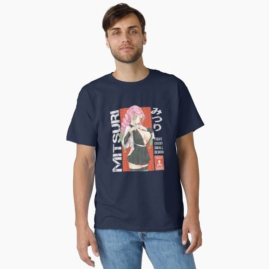Discover Mitsuri Kanroji - demon Classic T-Shirt, Fan Art Anime Design Classic T-Shirt