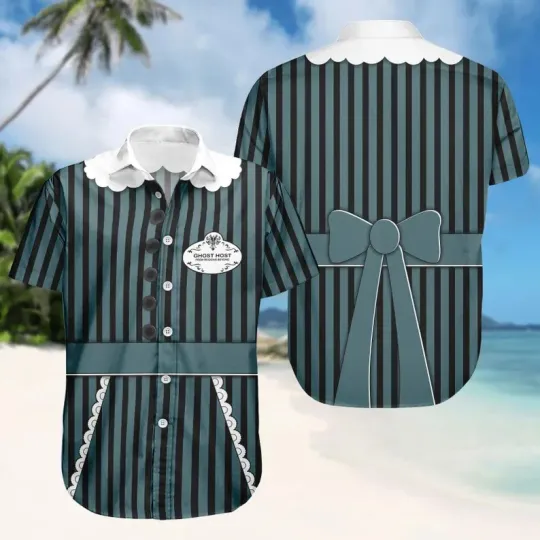 Discover Disney Haunted Mansion Maid Cosplay Halloween Hawaiian Shirt