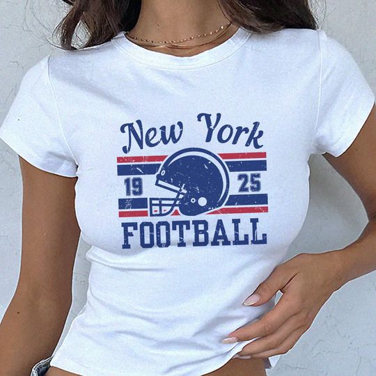 New York Football Baby Tee, New York Football, Womens Football Shirt, Football Baby Tee, New York Shirt, Game Day Baby Tee, Baby Tee