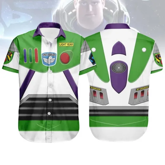 Discover Disney Toy Story Buzz Lightyear Cosplay Halloween Hawaiian Shirt
