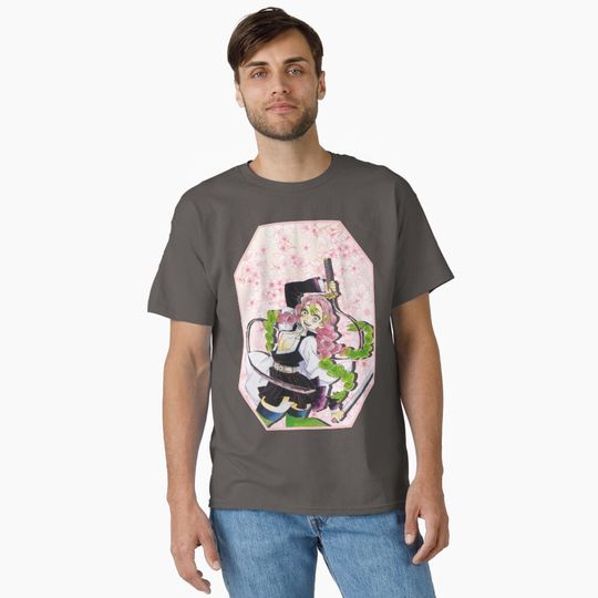 mitsuri waifu Classic T-Shirt, Fan Art Anime Design Classic T-Shirt