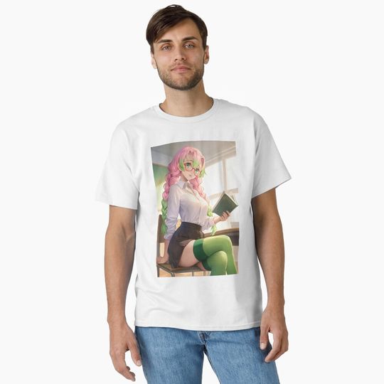 Mitsuri Classic T-Shirt, Fan Art Anime Design Classic T-Shirt