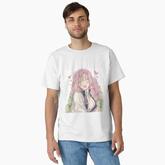 Mitsuri DS Cute Anime Girl Classic T-Shirt, Fan Art Anime Design Classic T-Shirt