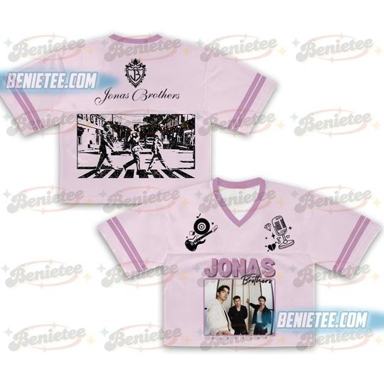 Vintage Jonas Brothers Tour Football Jersey Croptop, Jonas Bros 20th Annivesary Tour 2025 Shirt, Jonas Brother Merch