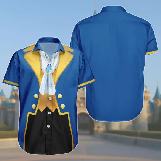 Discover Disney Beauty And The Beast Prince Ghost Host Cosplay Halloween Hawaiian Shirt