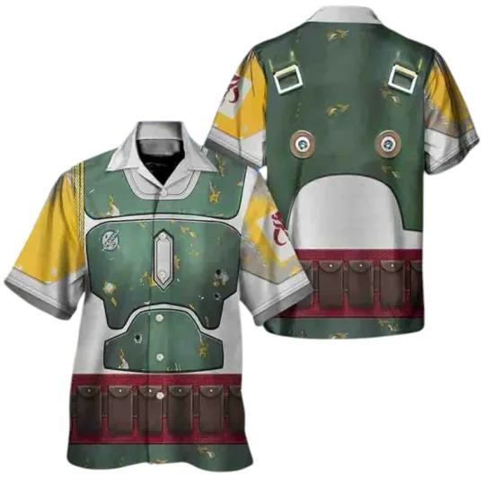 Discover Disney Star Wars Boba Fett Cosplay Trending Hawaiian Shirt