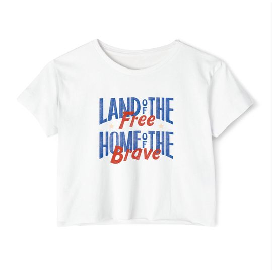 Discover Patriotic Festival Crop Top | Women's Summer Fashion, Fourth of July, Concerts, Casual Wear, 4th of july