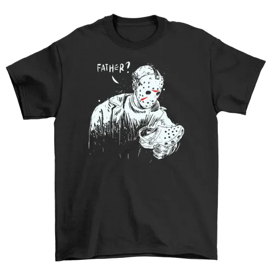Discover Jason Horror Father T-Shirt - Funny Killer Dad Joke Unisex Printed Tee