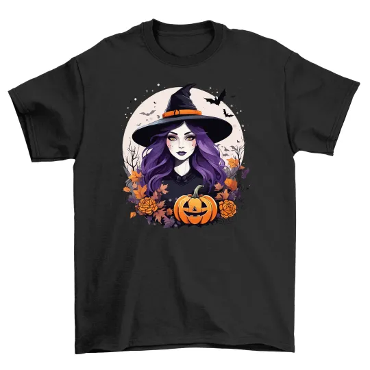 Discover Witchy Vibes Funny Halloween T-Shirt - Spooktacular Design