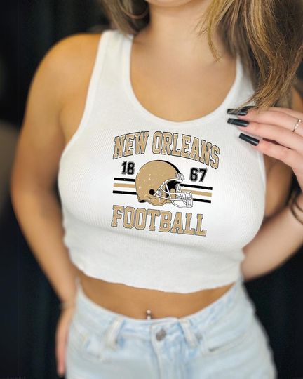 Discover New Orleans Football Graphic Shirt | Vintage Style Game Day Tee | Retro Sports Apparel