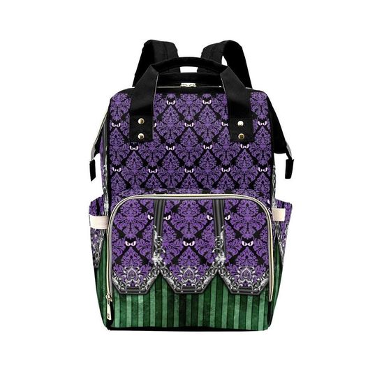 Discover Haunted Mansion Damask Diaper Backpack, Back to School Gift for Kids