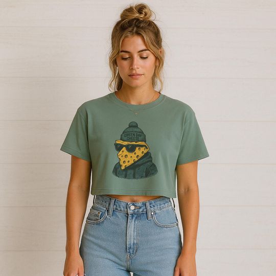 Discover GREEN BAY PACKERS "Spirit Animal" Mascot Women's Crop Tee