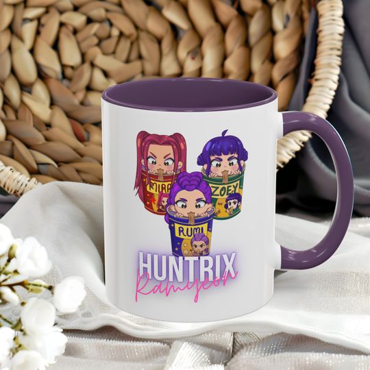 Discover Huntrix Ramyeon Mug K-Pop Demon Hunters Coffee Cup Anime Ramen Kpop Gift